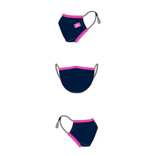 Load image into Gallery viewer, &quot;Mojo&quot; Adult Face Mask (Navy/Pink)