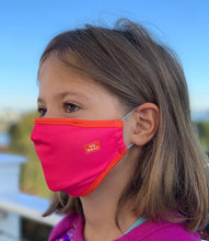 Load image into Gallery viewer, “Ace” Youth Face Mask (Pink/Orange)