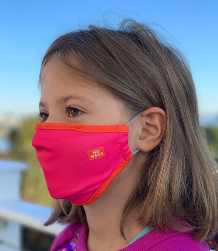 “Ace” Youth Face Mask (Pink/Orange)