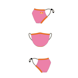 “Ace” Youth Face Mask (Pink/Orange)